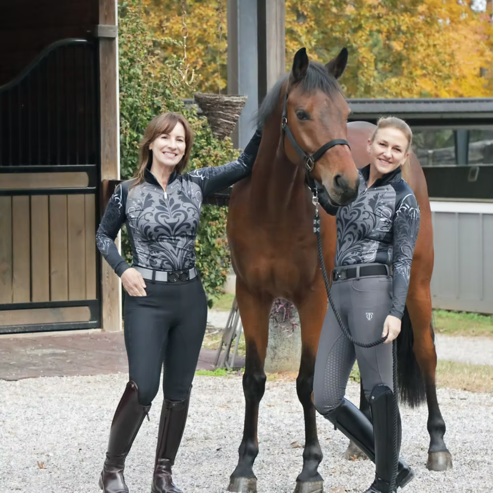 THEO Equestrian Shades of Grey Shirt
