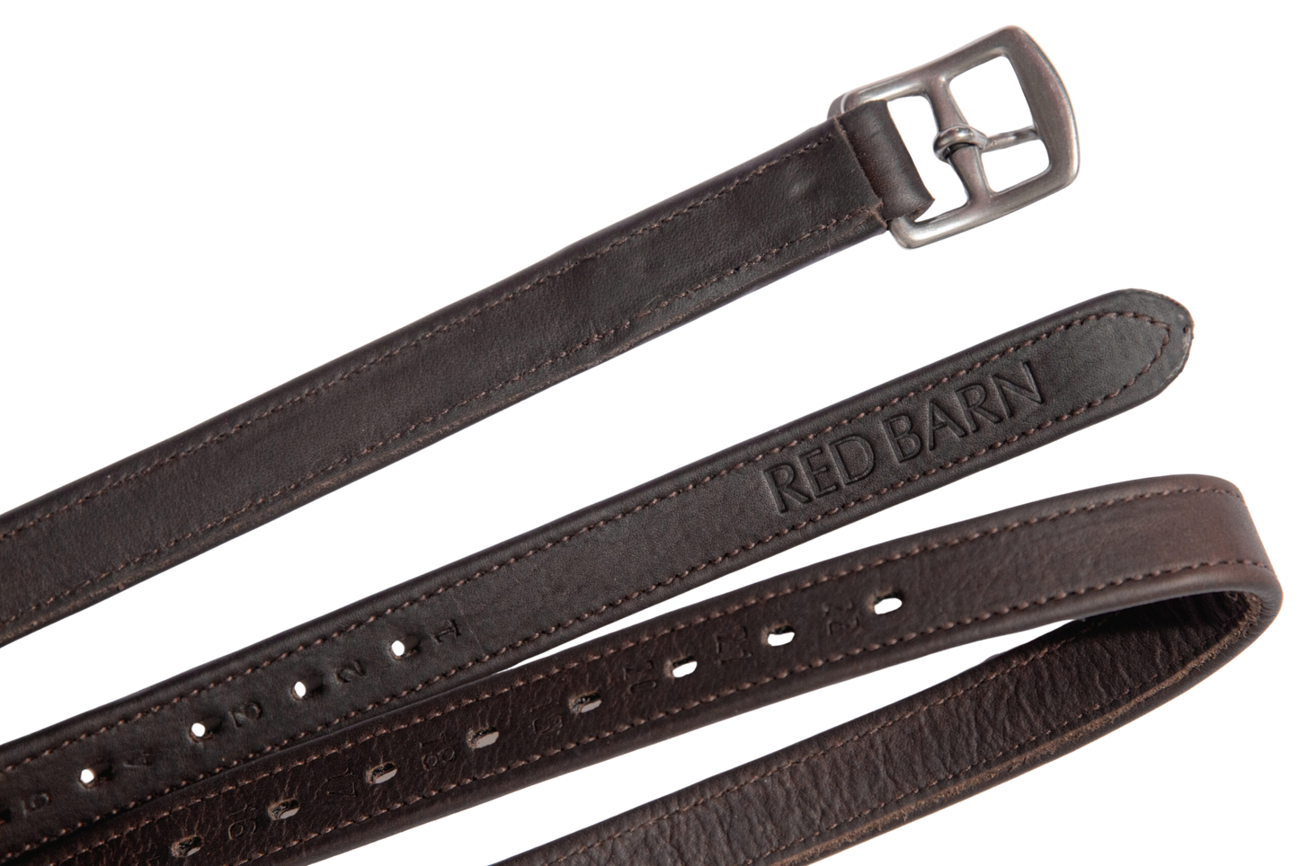 KL Select Red Barn Geta Grip Calf Lined Stirrup Leathers - Brown