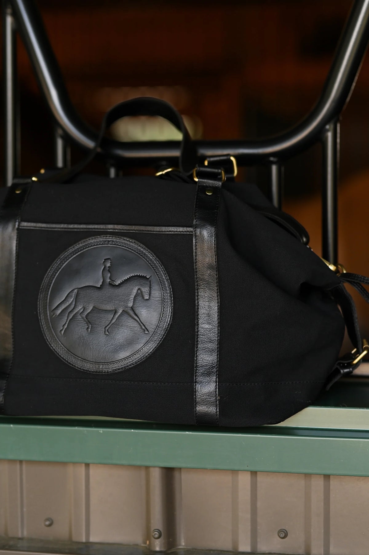 Tucker Tweed Barn Duffle - Black