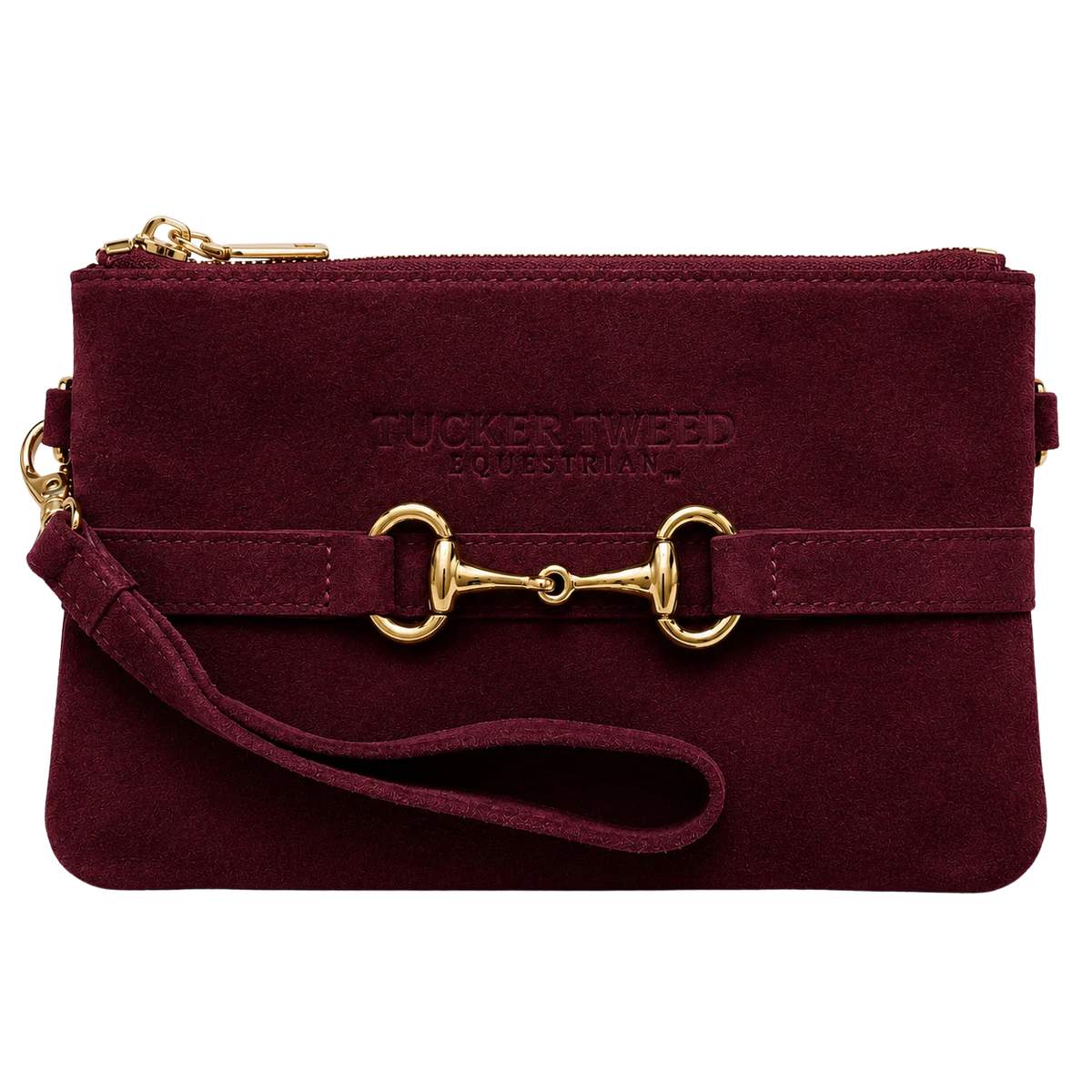 Tucker Tweed Wellington Wristlet - Suede