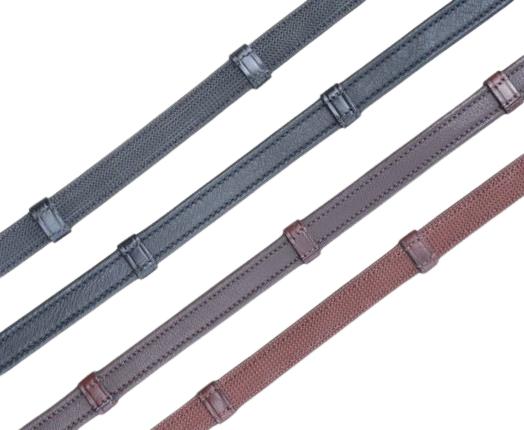 KL Select 5/8" Soft Grip Reins - Brown