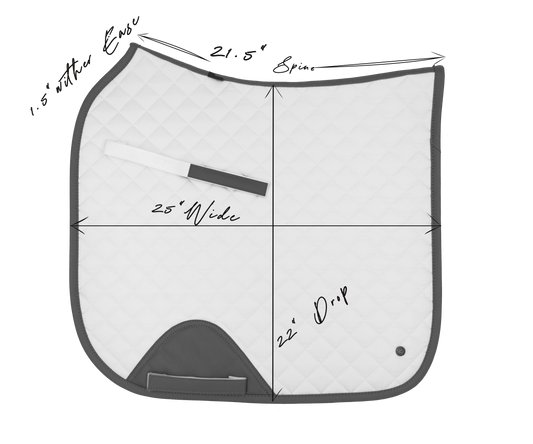 16 Cypress Dressage Pad - Hunter Feild Plaid