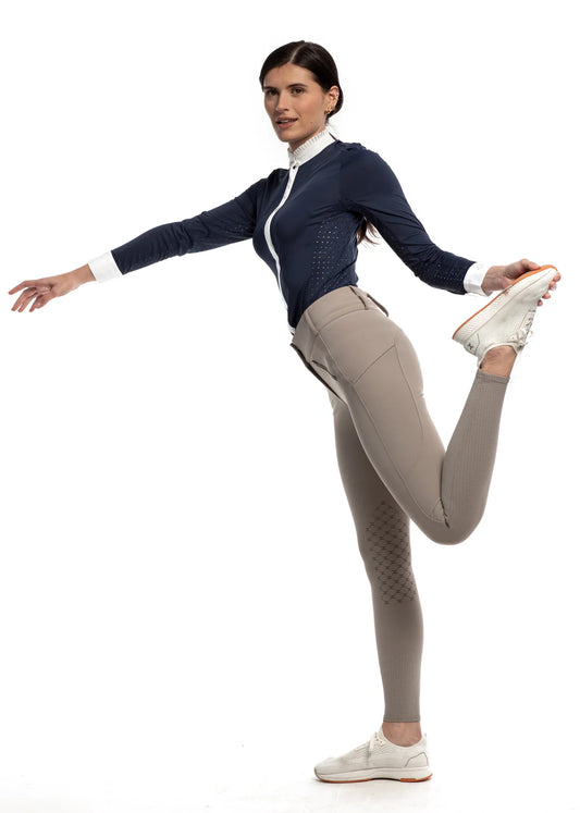 Goode Rider Million Dollar Breeches Knee Patch - Khaki