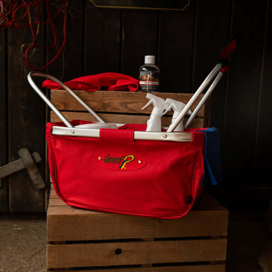 Smart Grooming Red Show Ring Basket