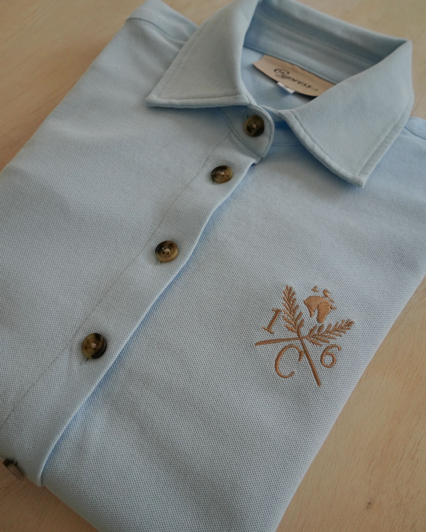 16 Cypress Sport Piqué Shirt Button Down Shirt - Oxford Blue