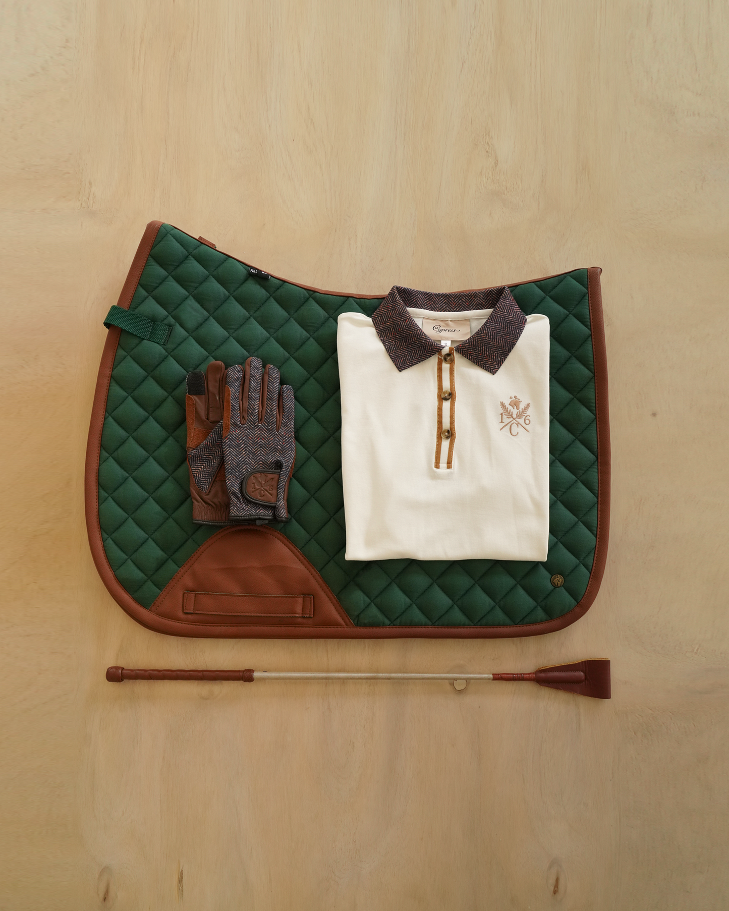 16 Cypress Sport Piqué Polo Shirt, Tweed Collar