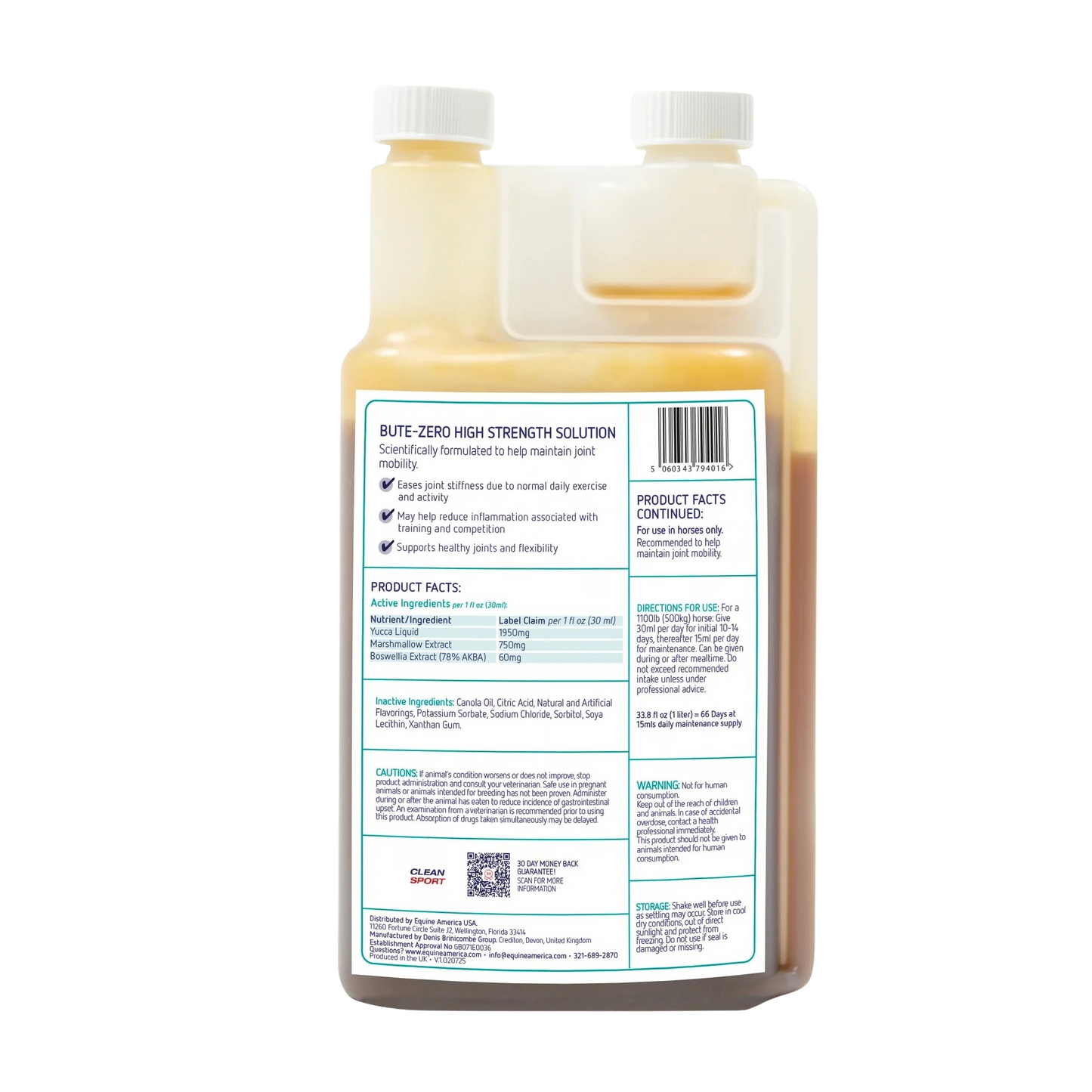 Equine America Bute-Zero 1L