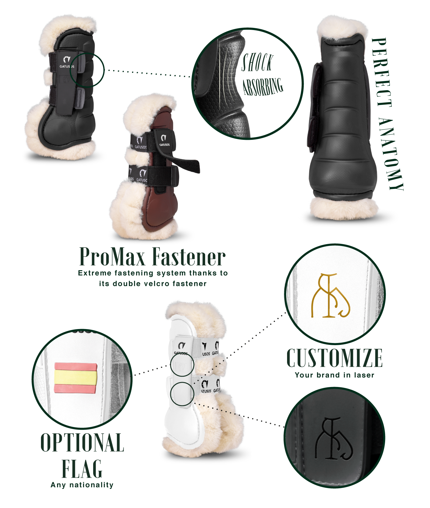 Gatusos Open Front Boot with Shearling - Deluxe