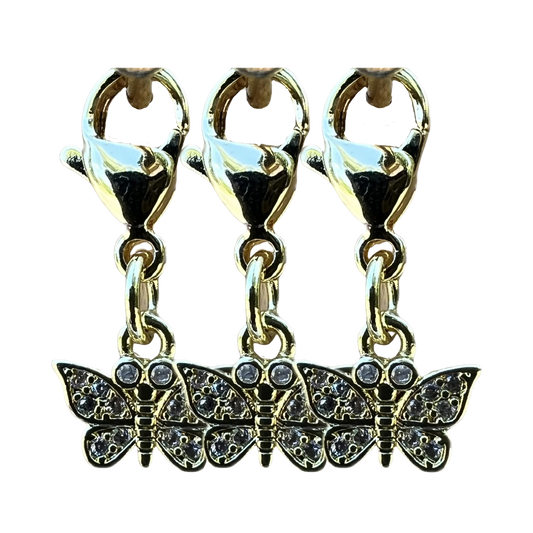 Dubois Cheval Braiding Charm - Sparkly Butterfly