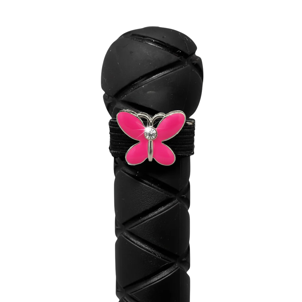 Dubois Cheval Crop Charm - Pink Butterfly