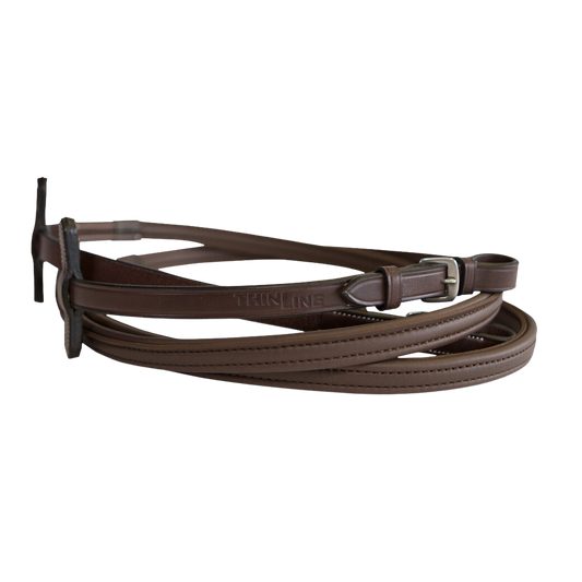 ThinLine Classic Wrapped Reins With Buckle End