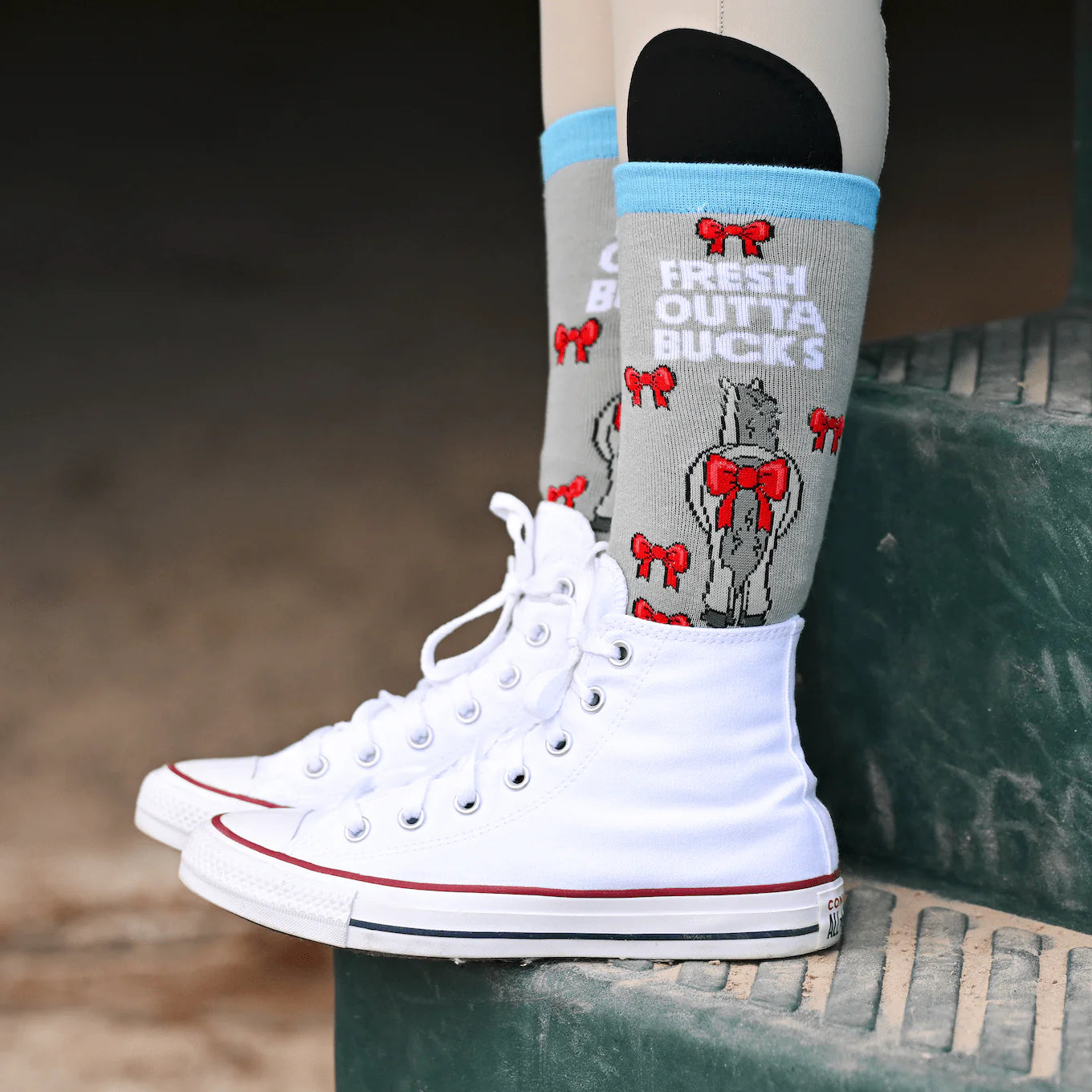 Dreamers & Schemers Fresh Outta Bucks - Crew Socks