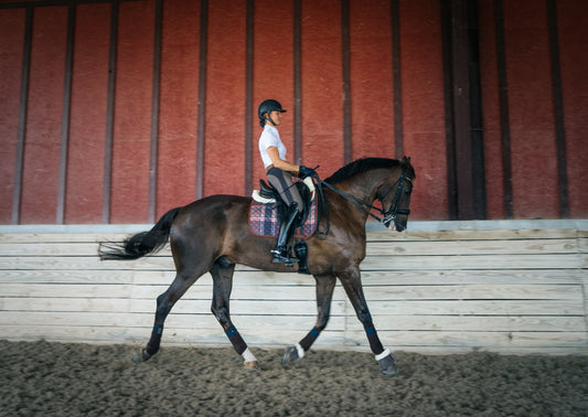 16 Cypress Dressage Pad - Field Plaid & Hickory