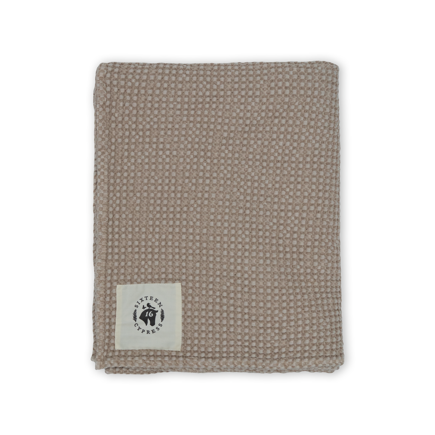 16 Cypress Cotton Waffle Horse Drying Towel - Sand