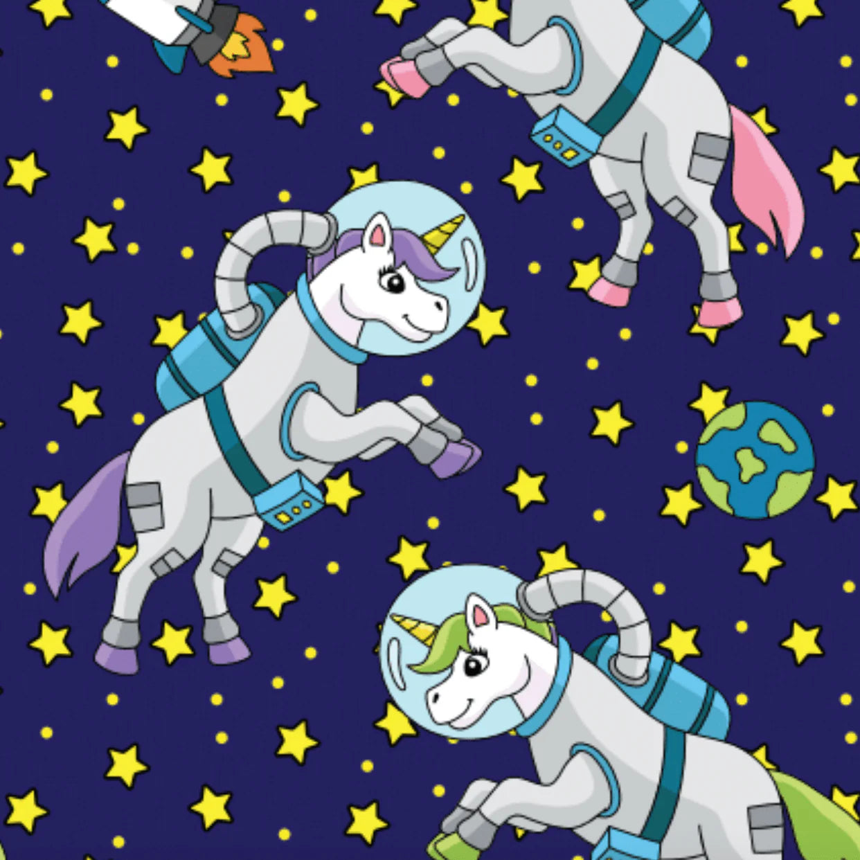 Dreamers & Schemers Pair & Spare Socks - Unicorns in Space
