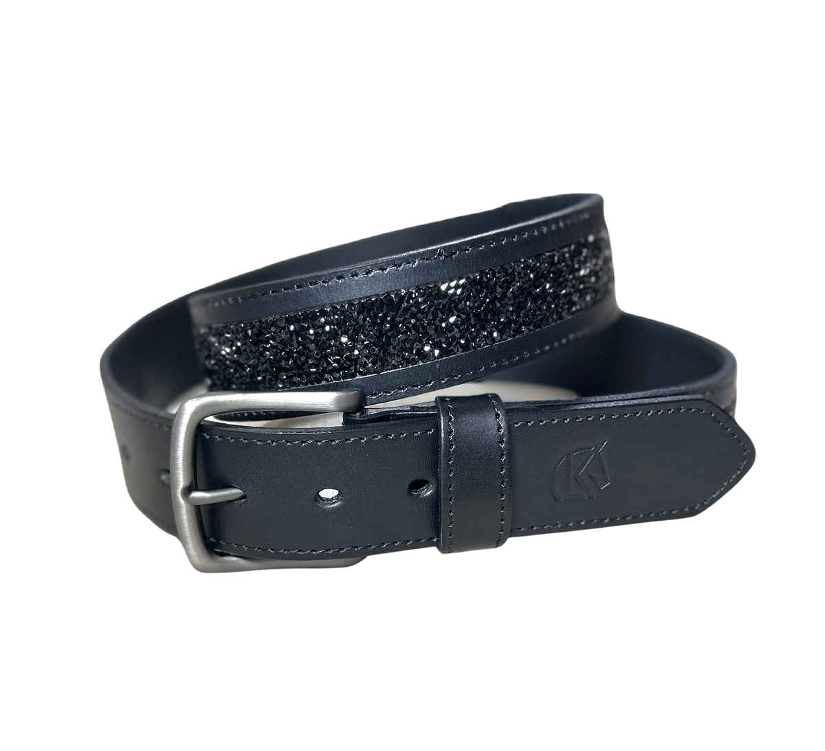KL Select Crushed Stone Belt - Black