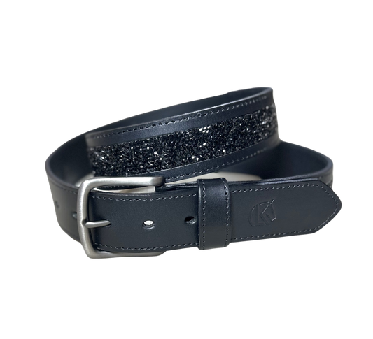 KL Select Crushed Stone Belt - Black