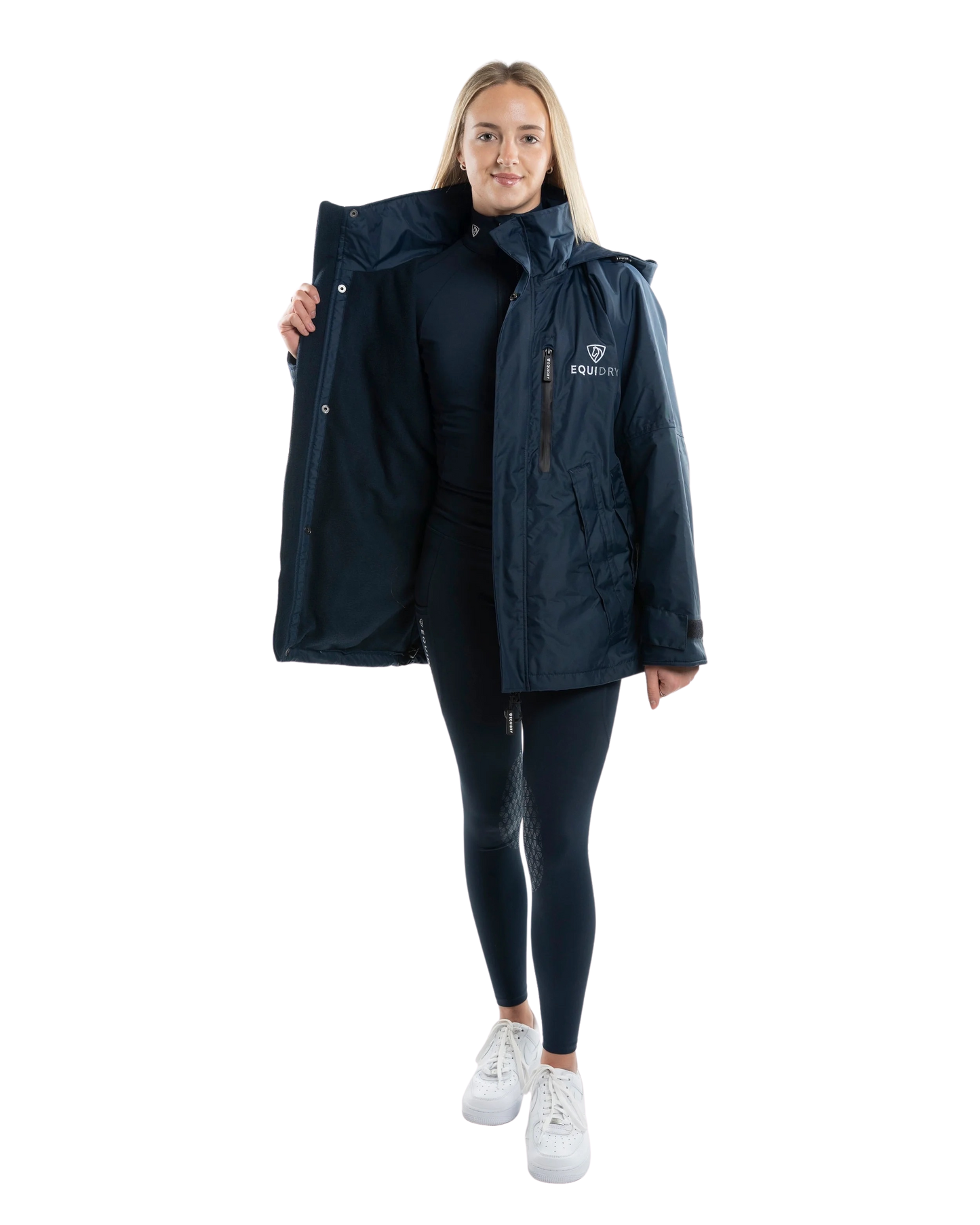 EquiDry Shortie Thin Fleece - Navy