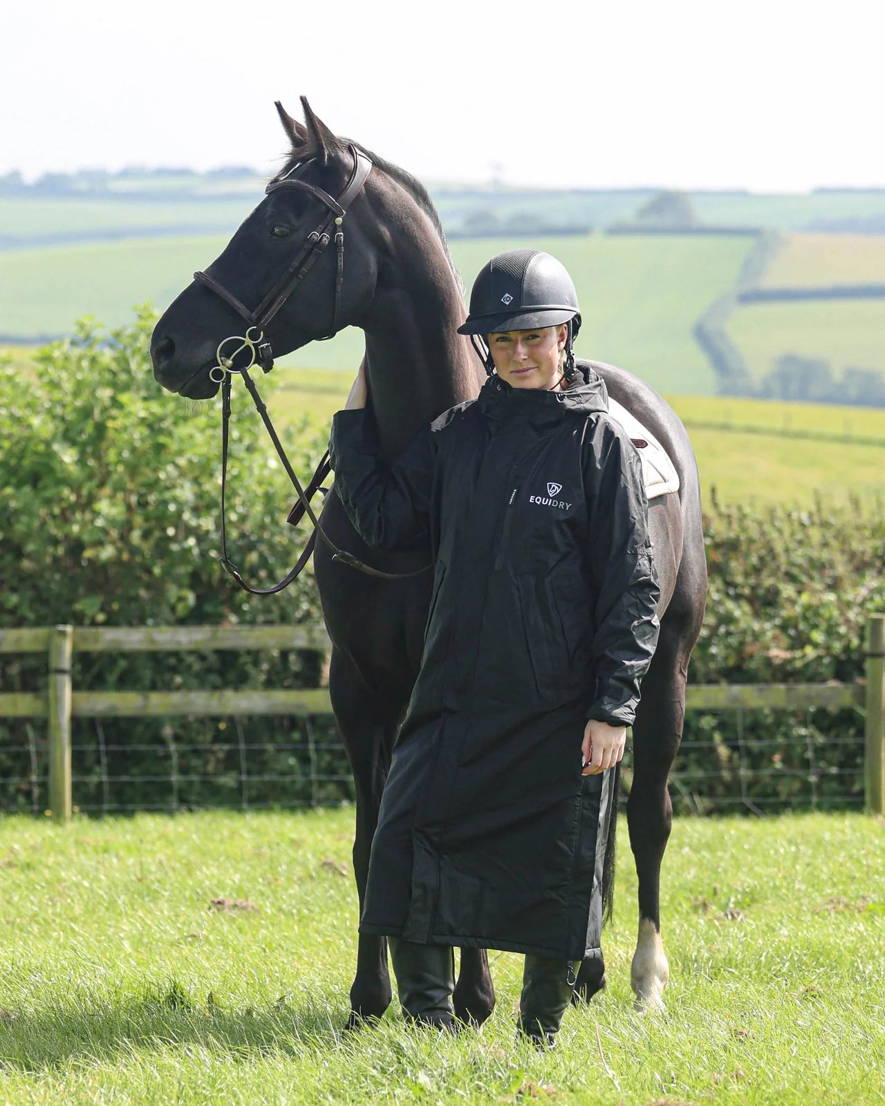 EquiDry Evolution Thin Fleece - Black & Black