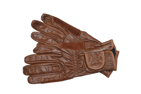 16 Cypress Riding Gloves - Cognac Leather