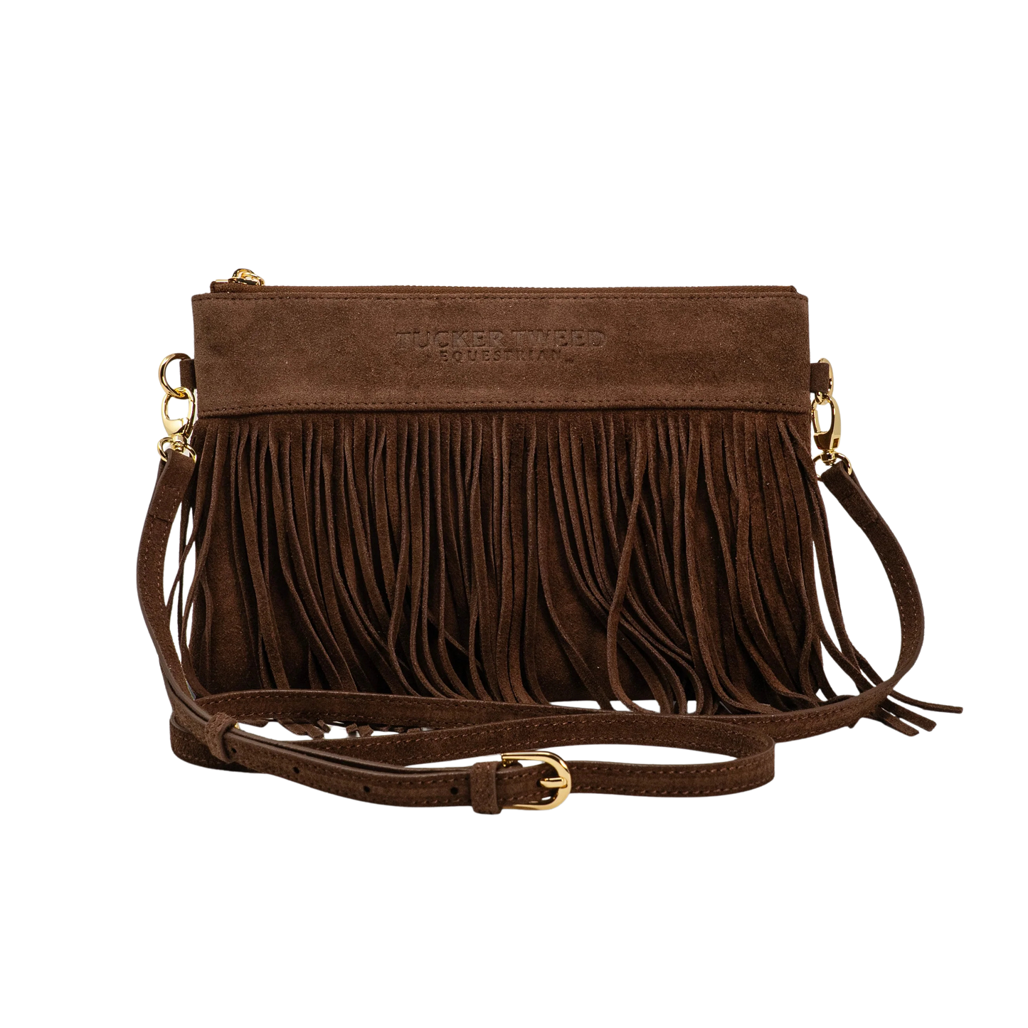 Tucker Tweed XL Wellington Suede Wristlet Summer Fringe - Limited Edition