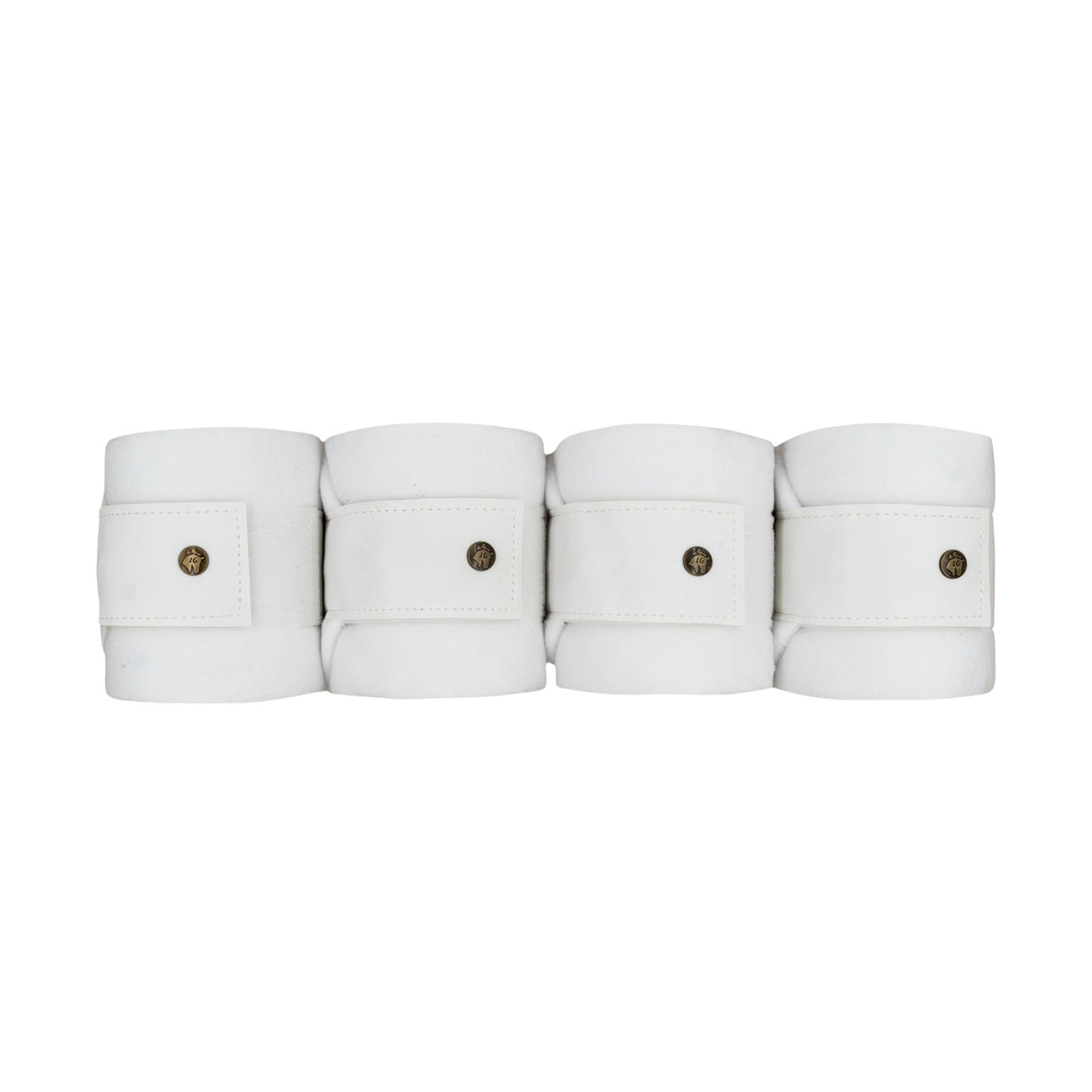 16 Cypress Leatherette Polos - White