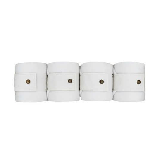 16 Cypress Leatherette Polos - White
