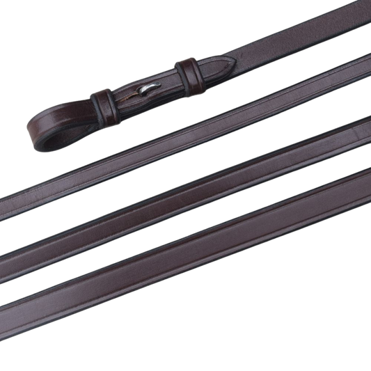 KL Select Black Oak Plain Reins - Brown