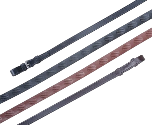 KL Select 5/8" Thumb Grip Reins - Black