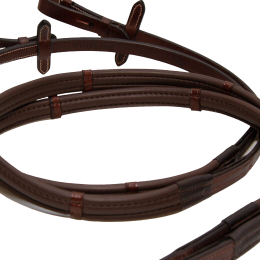 ThinLine Classic Wrapped Reins With Buckle End