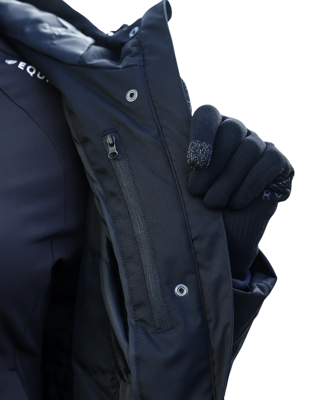 EquiDry Women's Bronte Riding Coat with Removable Hood - Black