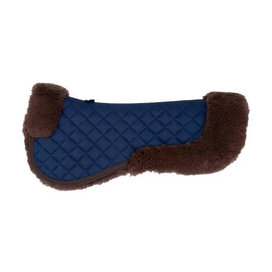 16 Cypress Merino Wool Fleece Half Pad - Navy & Hickory
