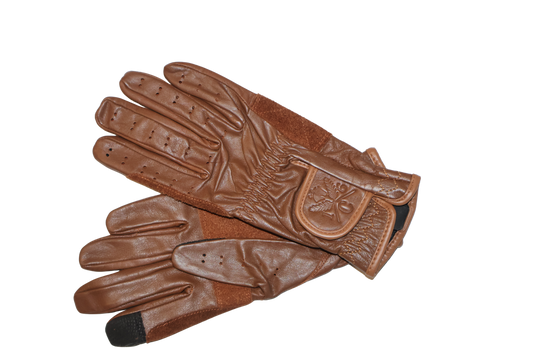 16 Cypress Riding Gloves - Cognac Leather