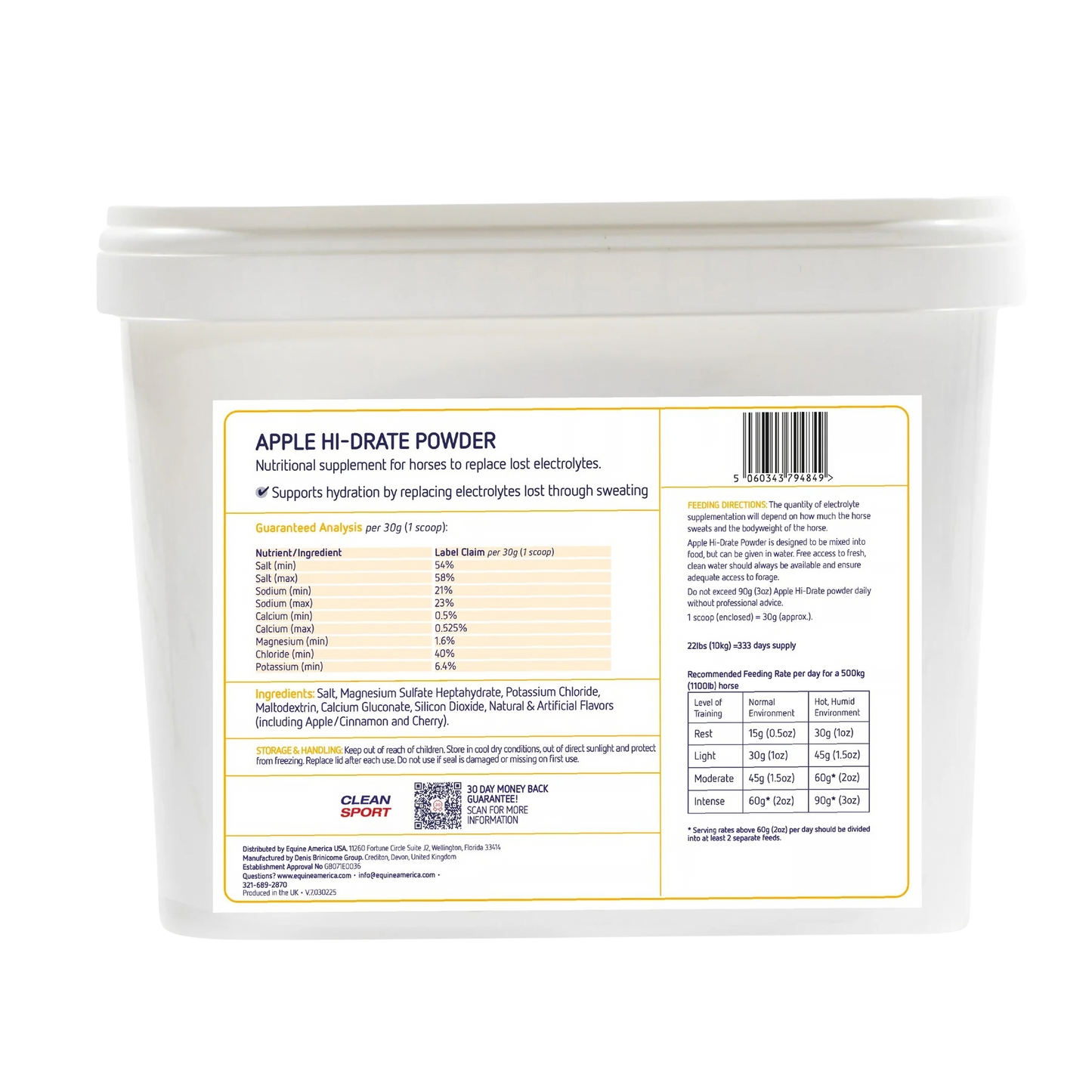 Equine America Apple Hi-Drate Powder