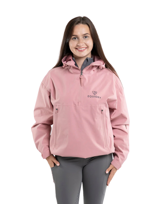 EquiDry Women's Waterproof Storm Smock - Pale Pink