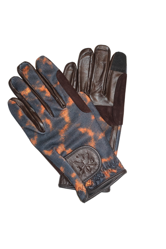 16 Cypress Riding Gloves - Amber Tortoise & Tobacco