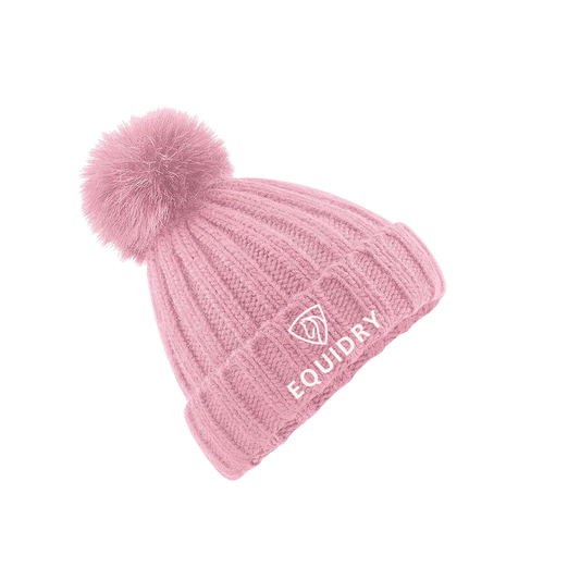 EquiDry Pom Pom Bobble Hat - Pink