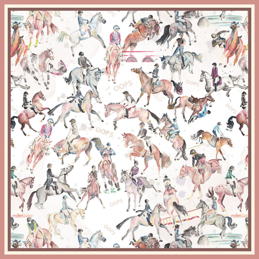 Dumpster Fire Dressage Silk Scarf - Oops