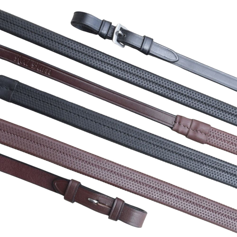 KL Select 5/8" Rubber Reins - Black