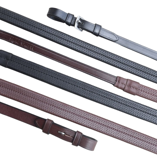 KL Select 5/8" Rubber Reins - Black