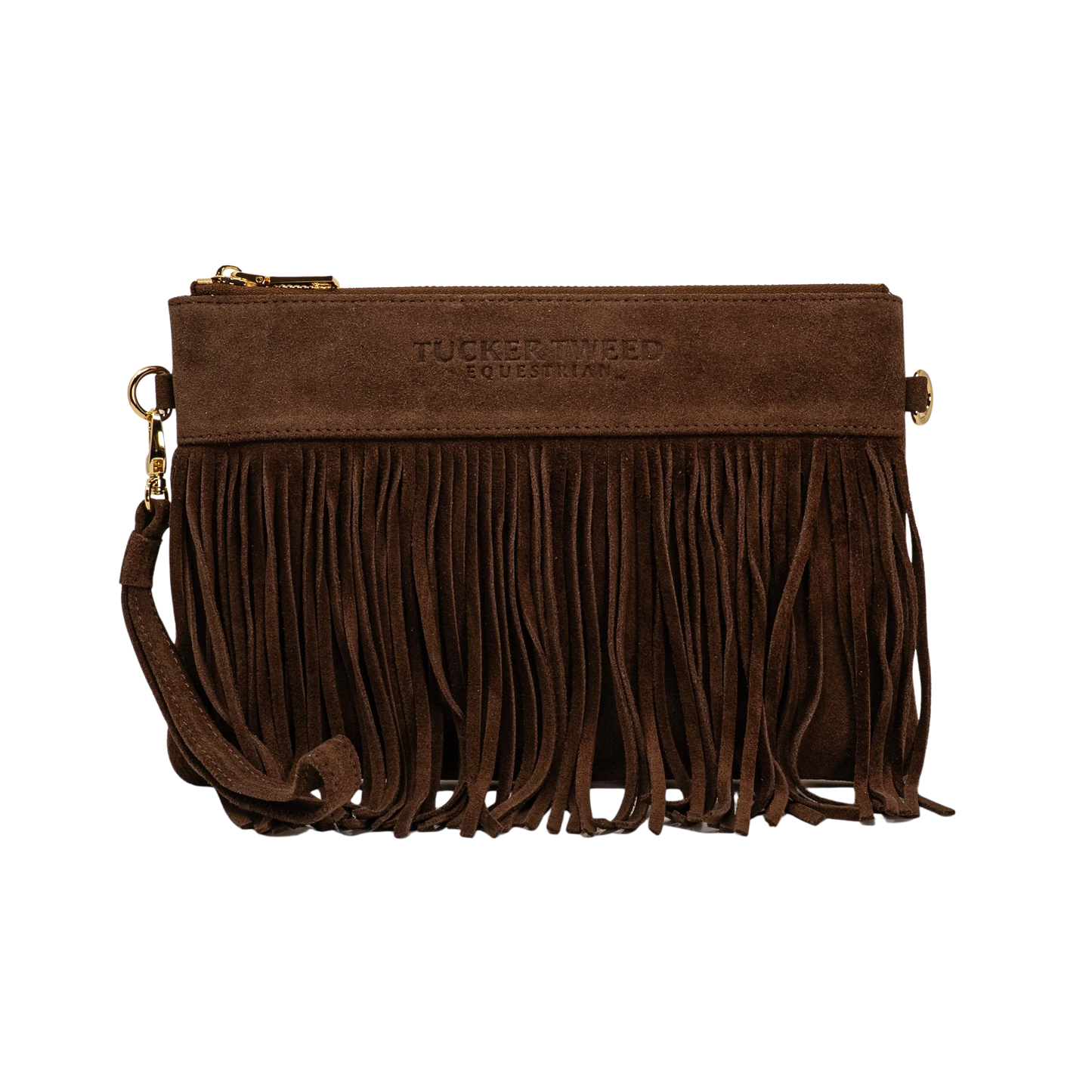Tucker Tweed XL Wellington Suede Wristlet Summer Fringe - Limited Edition