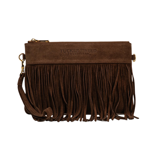 Tucker Tweed XL Wellington Suede Wristlet Summer Fringe - Limited Edition