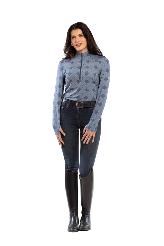 Goode Rider Sun Shirt - Blue Geo