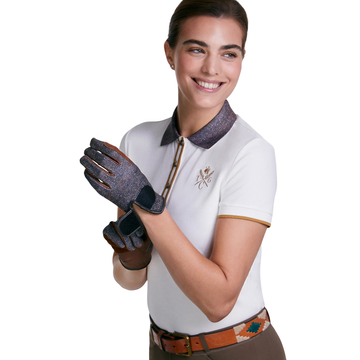 Sixteen Cypress Sport Piqué Polo Shirt - Tweed Collar