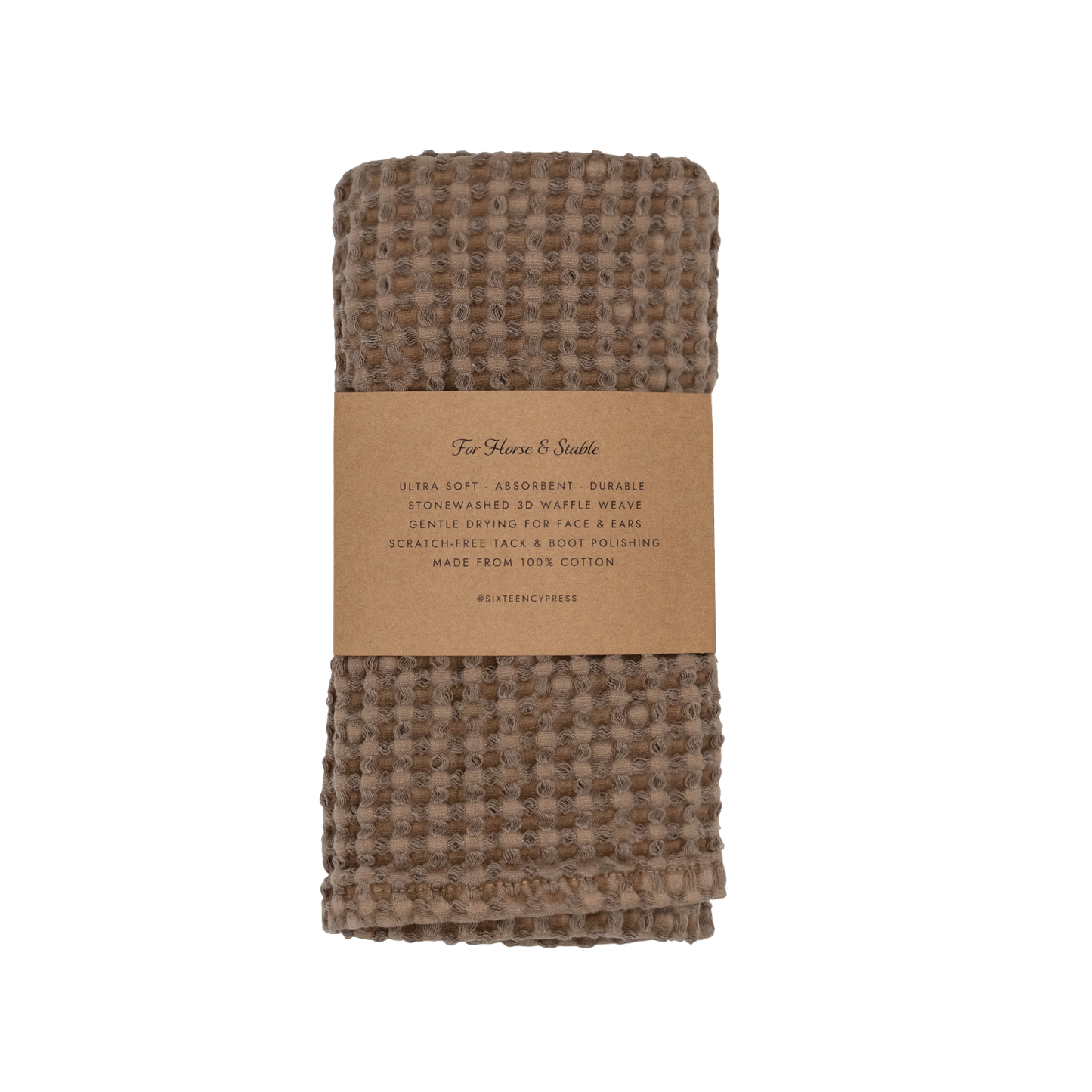 16 Cypress Cotton Waffle Stable Towel - Hazel
