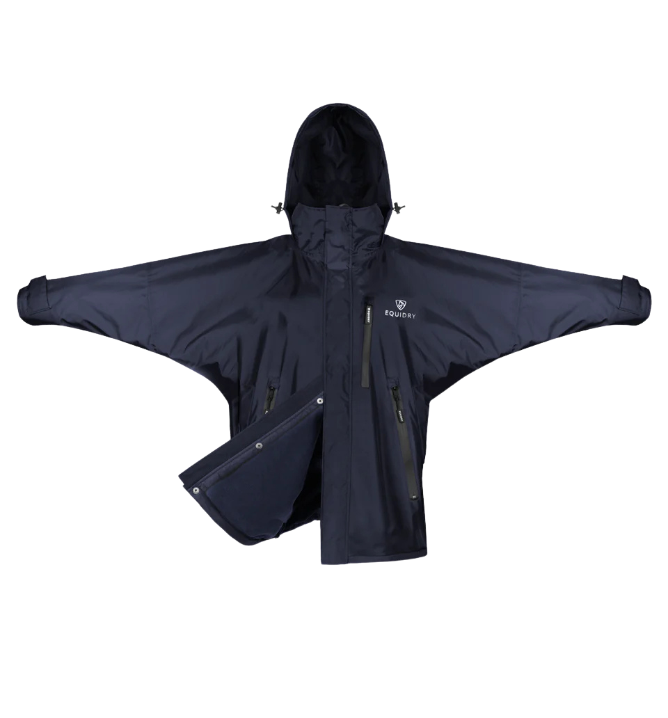 EquiDry Children's Shortie Waterproof Jacket - Navy