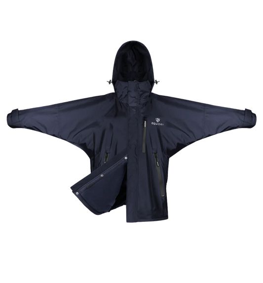 EquiDry Children's Shortie Waterproof Jacket - Navy