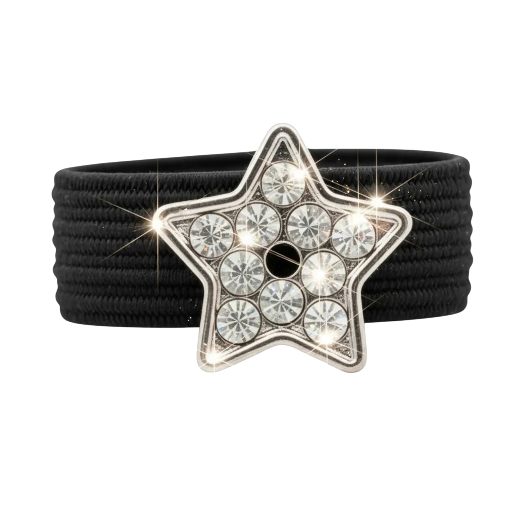 Dubois Cheval Crop Charm - Silver Sparkly Star