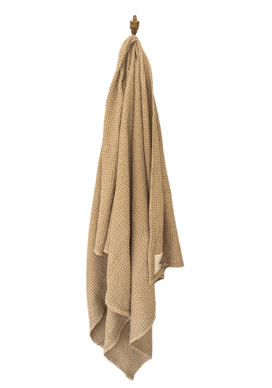 16 Cypress Cotton Waffle Stable Towel - Sand