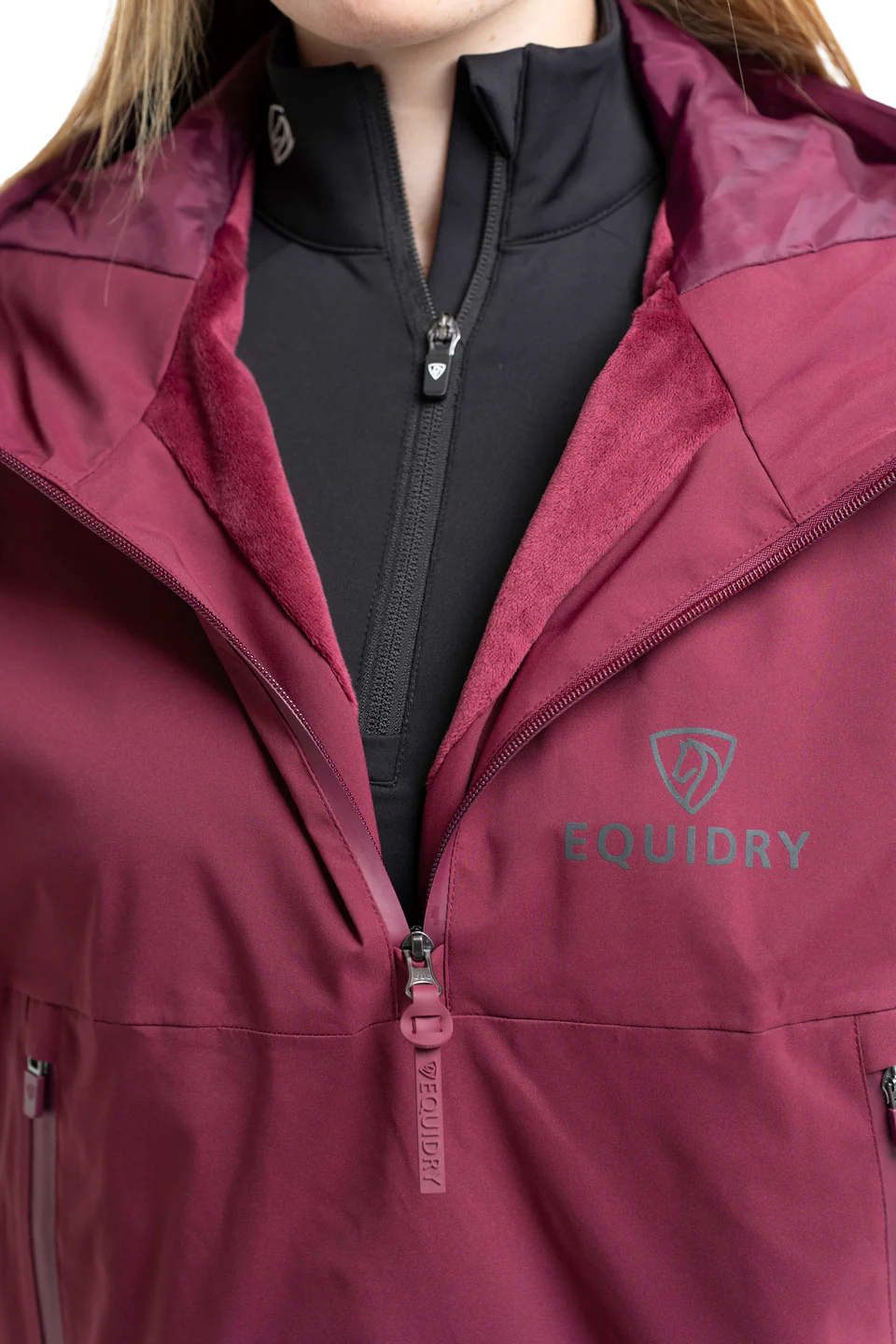 EquiDry Waterproof Storm Smock - Burgundy